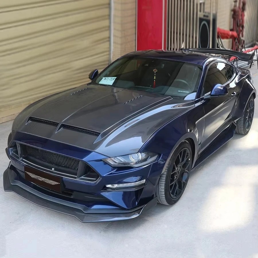 New Carbon Fiber Bonnet for 2018-2023 Black Bolt-On Hood with Bolts Included